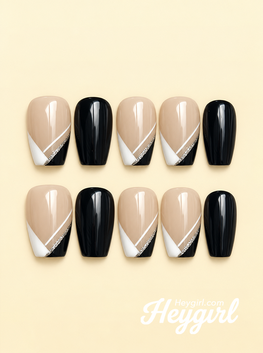 Noir Geometry | Silver Accent