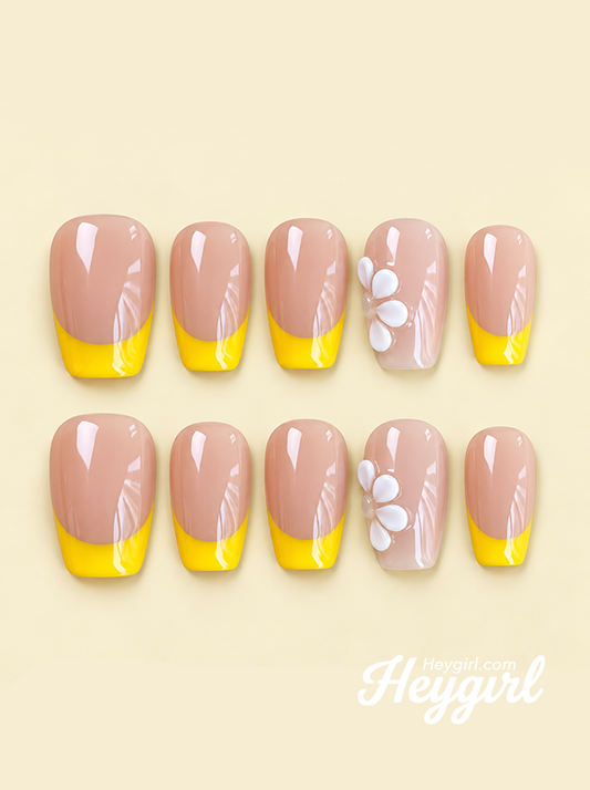 Lemon Blossom | 3D Floral Yellow French