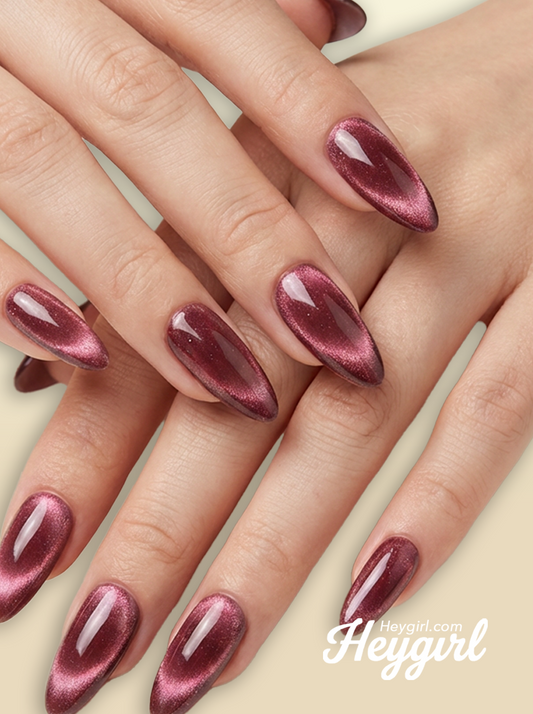 Deep Garnet | Velvet Wine Cat Eye